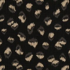 Lee Jofa Modern Feline Ebony / Beige GWF-3106-816 by Kelly Wearstler Multipurpose Fabric