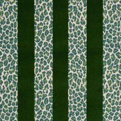 F Schumacher Guepard Stripe Velvet Emerald 77141 by Timothy Corrigan Indoor Upholstery Fabric