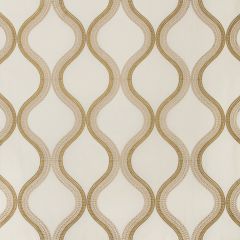 Kravet Couture Wandering Ivory / Gold 35553-1416 Modern Colors-Sojourn Collection Multipurpose Fabric
