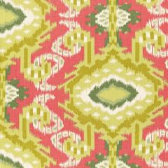 F Schumacher Kiribati Ikat Print Coral 174980 Indoor Upholstery Fabric