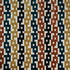 Kravet Couture Chain Velvet Clay / Teal 35856-524  Indoor Upholstery Fabric
