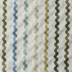 Duralee DA61355 Blue / Avocado 71 Indoor Upholstery Fabric