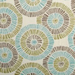 Suburban 71035 680-Aqua / Cocoa 366639 By Alfred Shaheen Indoor Upholstery Fabric