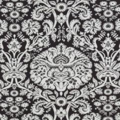 Duralee 71104 295-Black / White 367011 Indoor Upholstery Fabric