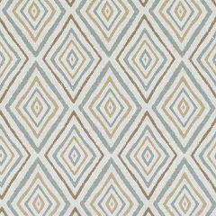 Duralee DP61590 Aqua / Gold 594 Indoor Upholstery Fabric