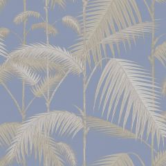Cole and Son Palm Jungle Straw and Blue 95-1006 Contemporary Restyled Collection Wall Covering
