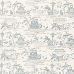 F Schumacher Bassano Embroidered Toile Delft 66600 Palazzo Collection Indoor Upholstery Fabric