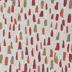 Highland Court Ha61243 643-Red / Coral 379225 By Laura Kirar Drapery Fabric