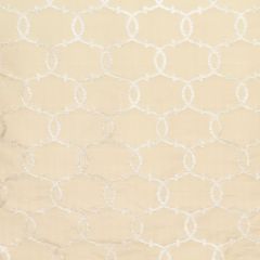 F Schumacher Silk Tracery Alabaster 63712 Modern Glamour Collection Indoor Upholstery Fabric