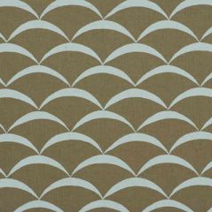 Lee Jofa Modern Crescent Sand / Aqua GWF-2618-165 by Allegra Hicks Multipurpose Fabric
