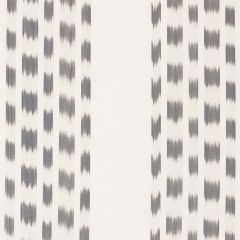 F Schumacher Izmir Stripe Grey 69473 Ikat Collection Indoor Upholstery Fabric