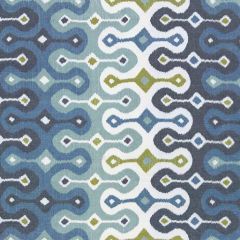 F Schumacher Darya Ikat Sky 174832 by Martyn Lawrence Bullard Indoor Upholstery Fabric