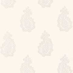 F-Schumacher Madras Paisley-Oyster 5005300 Luxury Decor Wallpaper