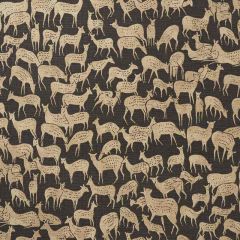 F Schumacher Fauna Carbon 177720 Essentials Small Scale Prints Collection Indoor Upholstery Fabric