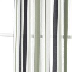 Robert Allen Contract Classic Stripe Pewter 240886 Decorative Sheers Collection Drapery Fabric