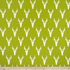 Premier Prints Antlers Chartreuse Multipurpose Fabric