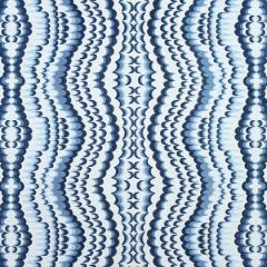 Thibaut Ebru Embroidery Blue W72982 Paramount Collection Indoor Upholstery Fabric