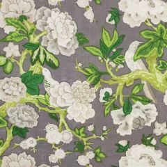 F Schumacher Bermuda Blossoms Slate 175872 by Mary McDonald Indoor Upholstery Fabric