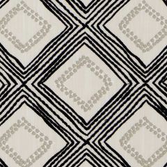 Duralee Black/linen DA61859-698 Elle Embroideries Collection Multipurpose Fabric