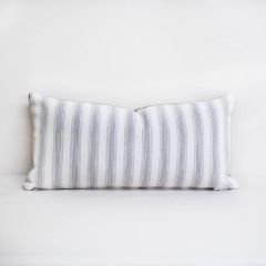 Indoor/Outdoor Perennials Piccadilly Stripe White Sands - 24x12 Vertical Stripes Throw Pillow