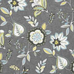 Clarke and Clarke Charcoal / Chartreuse F1066-01 Octavia Collection Multipurpose Fabric