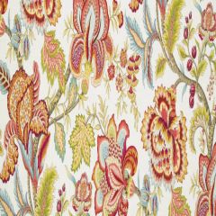 Robert Allen Jacobean Swag Coral 240301 Crypton Home Collection Multipurpose Fabric