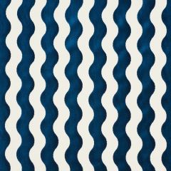 F Schumacher the Wave Navy 69423 Cut and Patterned Velvets Collection Indoor Upholstery Fabric