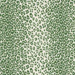 F Schumacher Iconic Leopard Green 176452 Schumacher Classics Collection Indoor Upholstery Fabric