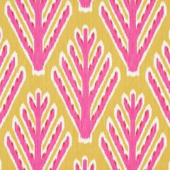 F Schumacher Bodhi Tree Yellow and Pink 178560 Johnson Hartig for Libertine Collection Indoor Upholstery Fabric