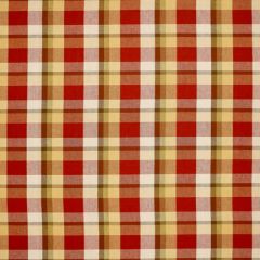 F. Schumacher Augusta Linen Plaid Orchard 3484000 Chroma Collection