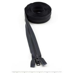 YKK Vislon #10 Separating Zipper AutoLok Short Double Pull Metal Slider VFUVOL-107 DX E 108 inch Black