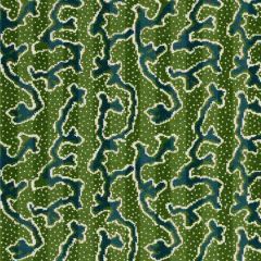 F Schumacher Corail Velvet Emerald 77130 by Timothy Corrigan Indoor Upholstery Fabric