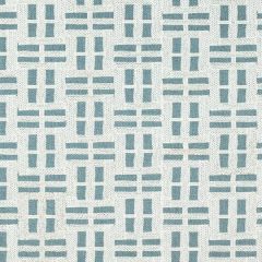 Thibaut Lock Embroidery Aqua AW73003 Meridian Collection Indoor Upholstery Fabric
