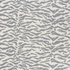 F Schumacher Tigris Graphite 176392 Animal Prints Wovens Collection Indoor Upholstery Fabric