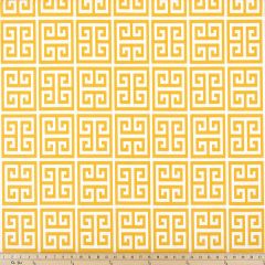 Premier Prints Towers Citrus Yellow Indoor-Outdoor Upholstery Fabric