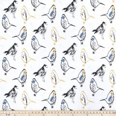 Premier Prints Bird Toile Brazilian Yellow Slub Canvas Multipurpose Fabric