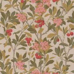 Cole and Son Strawberry Tree Pink and Linen 100-10047 Archive Anthology Collection Wall Covering