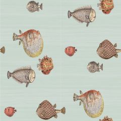 Cole and Son Acquario Pale Blue / Multi 97-10030 Fornasetti II Collection Wall Covering
