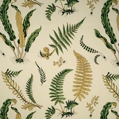 Scalamandre Elsie De Wolfe - Outdoor Greens On Off-White SC 000116425 Contract Upholstery Fabric