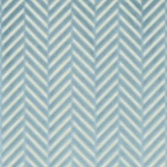 F. Schumacher Regent Velvet Herringbone Aqua 62171 Chroma Collection