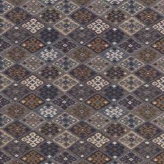 F Schumacher Kilim Weave Denim 67141 Luxe Lodge Collection Indoor Upholstery Fabric