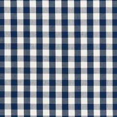 F Schumacher Elton Cotton Check Navy 63063 French Revolution Collection Indoor Upholstery Fabric