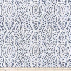Premier Prints Jazmin Space Blue / White Slub Linen Native Trend Collection Multipurpose Fabric