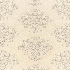F Schumacher Byron Embroidered Wool Oat 66832 Indoor Upholstery Fabric