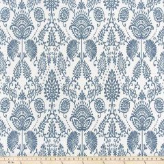 Premier Prints Silas Slate Blue Polyester Garden Retreat Outdoor Collection Indoor-Outdoor Upholstery Fabric
