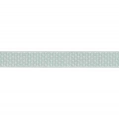 F Schumacher Directoire Tape Teal 68641 by Timothy Corrigan