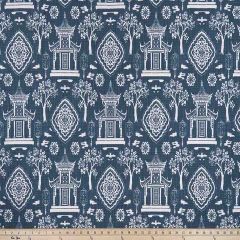Premier Prints Spirit Regal Navy / Slub Canvas Chinoiserie Collection Multipurpose Fabric