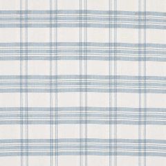 F Schumacher Check Rustique Sky 50205 Rhapsody In Blue Collection Indoor Upholstery Fabric