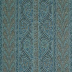 F Schumacher Chatelaine Paisley Blue 50774 Rive Gauche Collection Indoor Upholstery Fabric