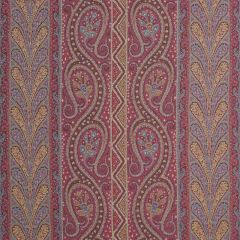 F Schumacher Chatelaine Paisley Magenta 50775 Rive Gauche Collection Indoor Upholstery Fabric